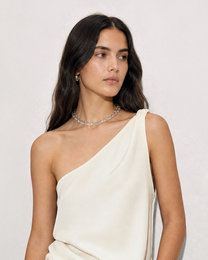 LACE ONE-SHOULDER TOP