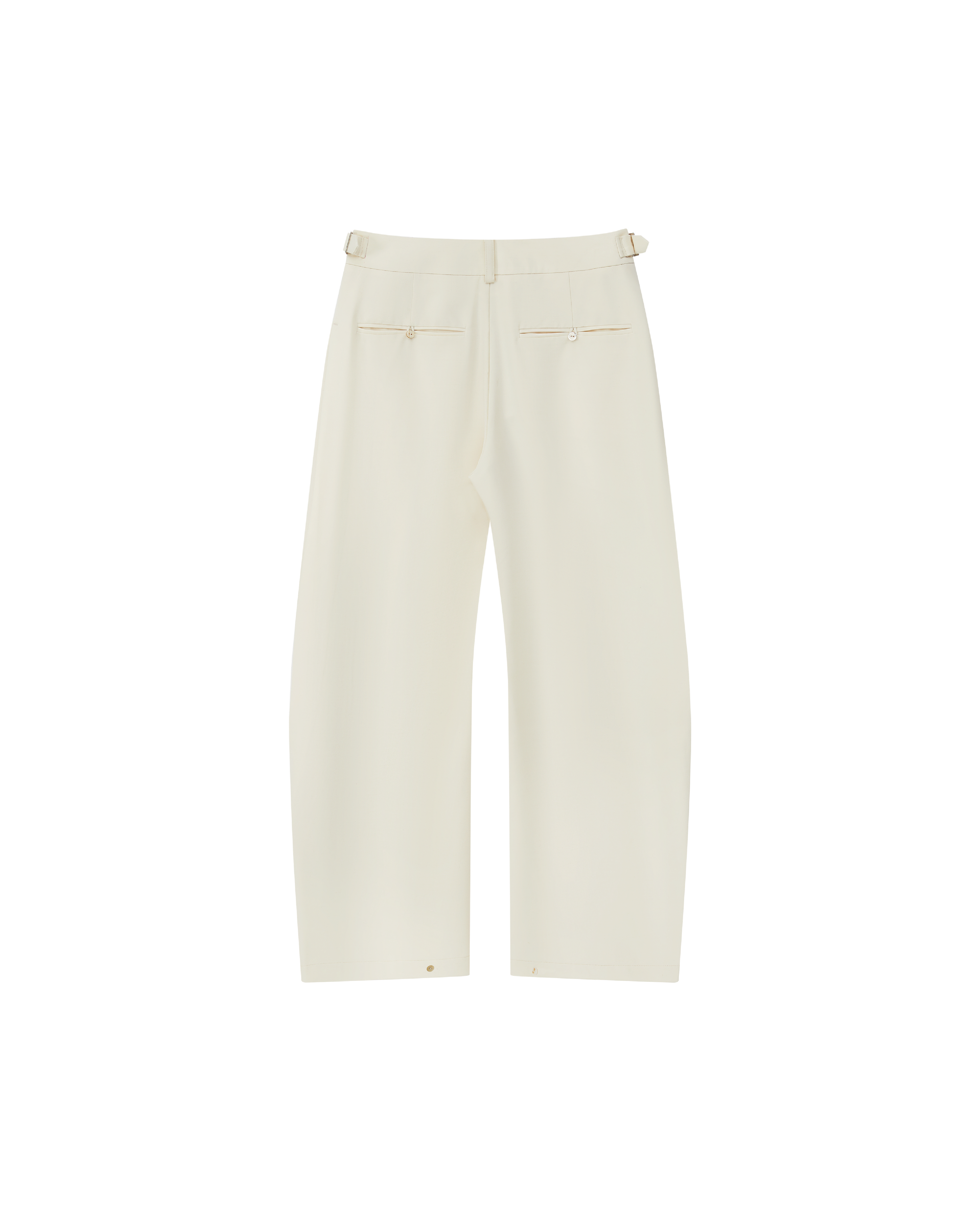 ADJUSTABLE WOOL TROUSERS