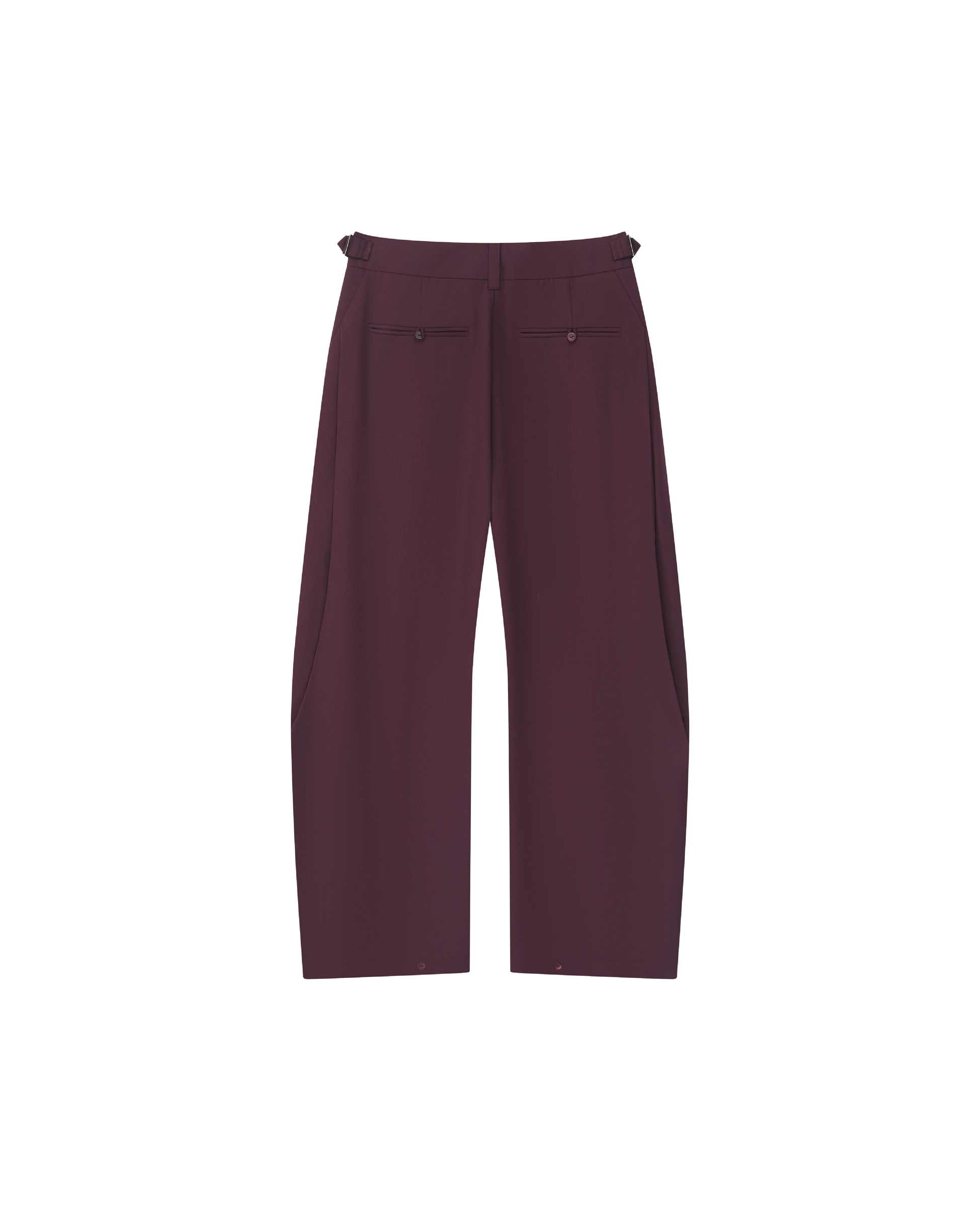 ADJUSTABLE WOOL TROUSERS