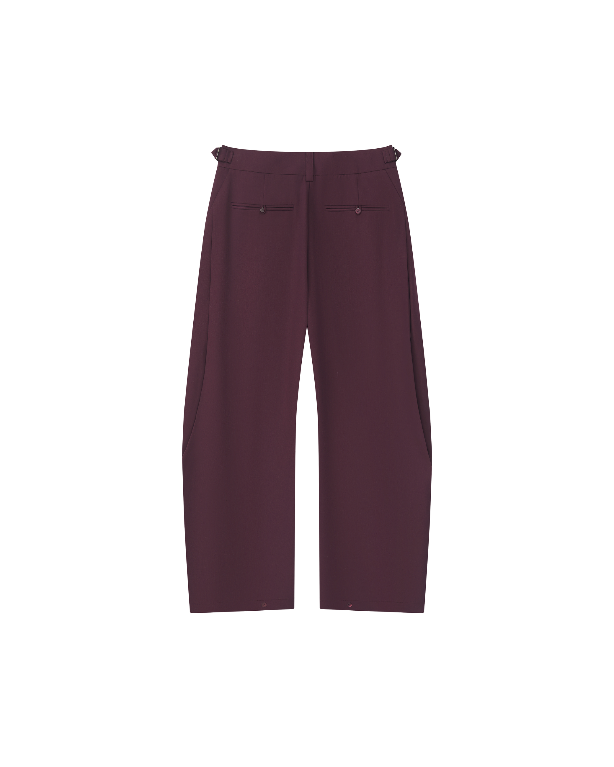 ADJUSTABLE WOOL TROUSERS