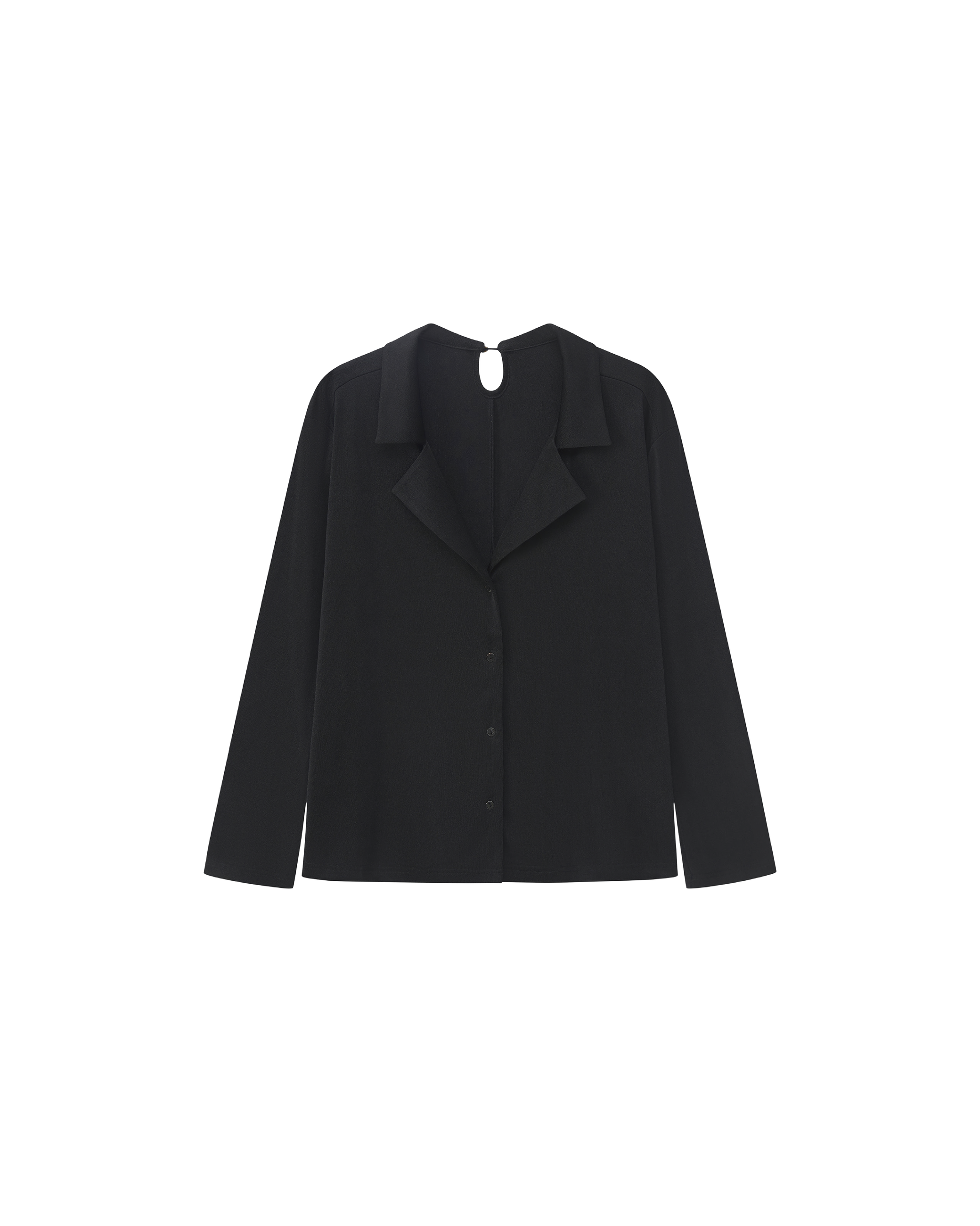 VELVET SUIT COLLAR SOFT SHIRT