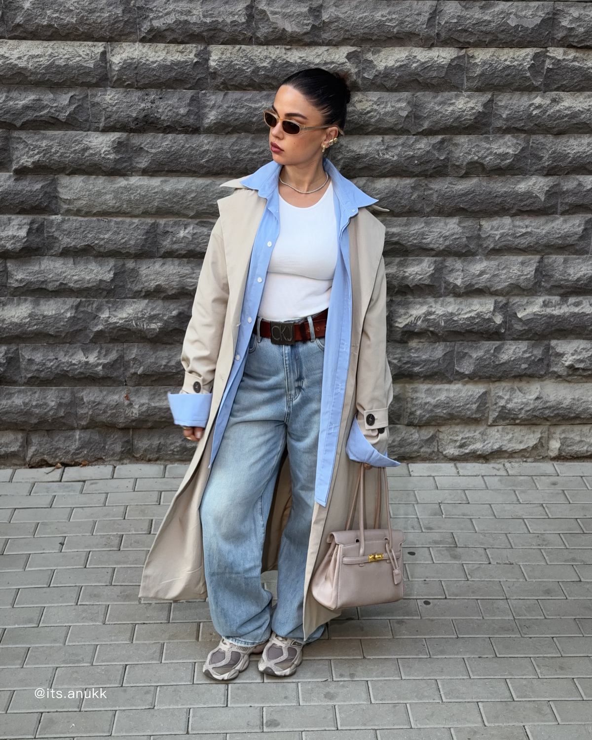RELAX PLEATED JEANS