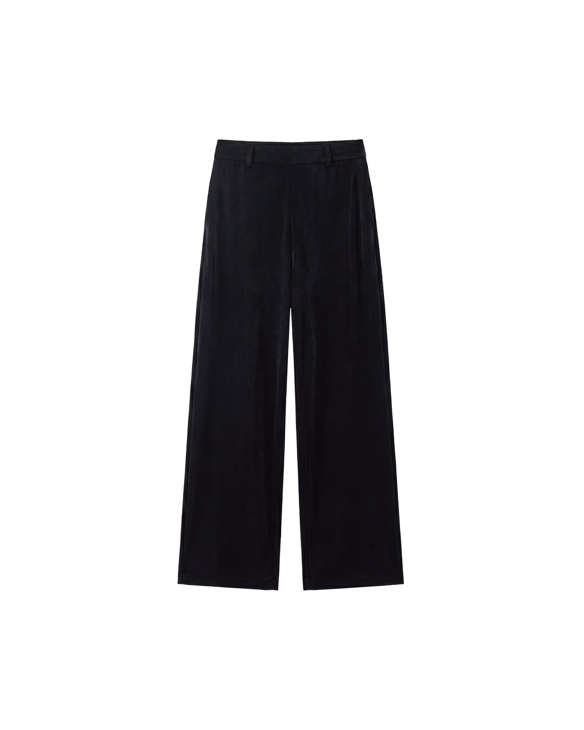 VELOUR LIQUID SLIM-LEG PANTS