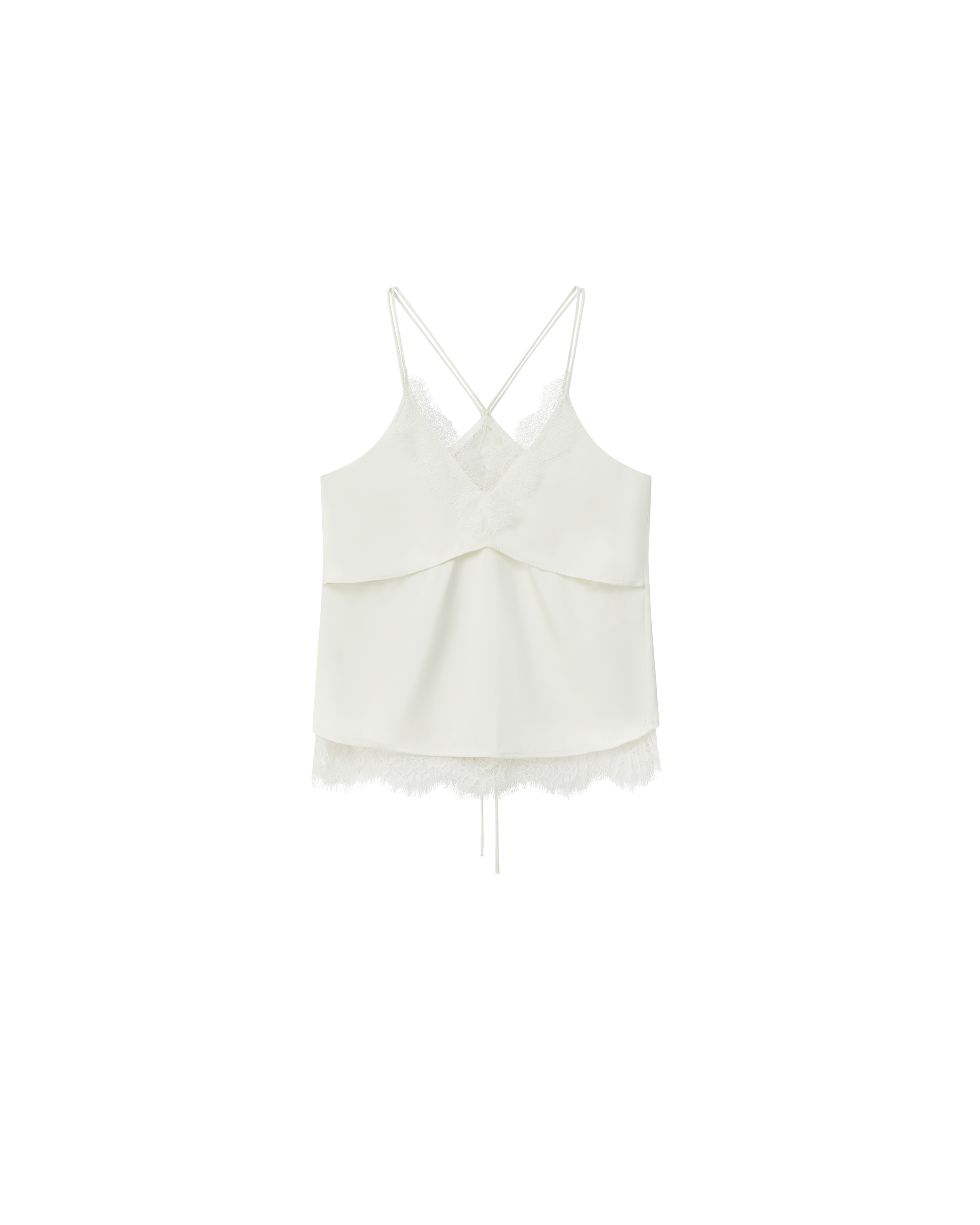 HOLLOW LAYERED LACE TOP