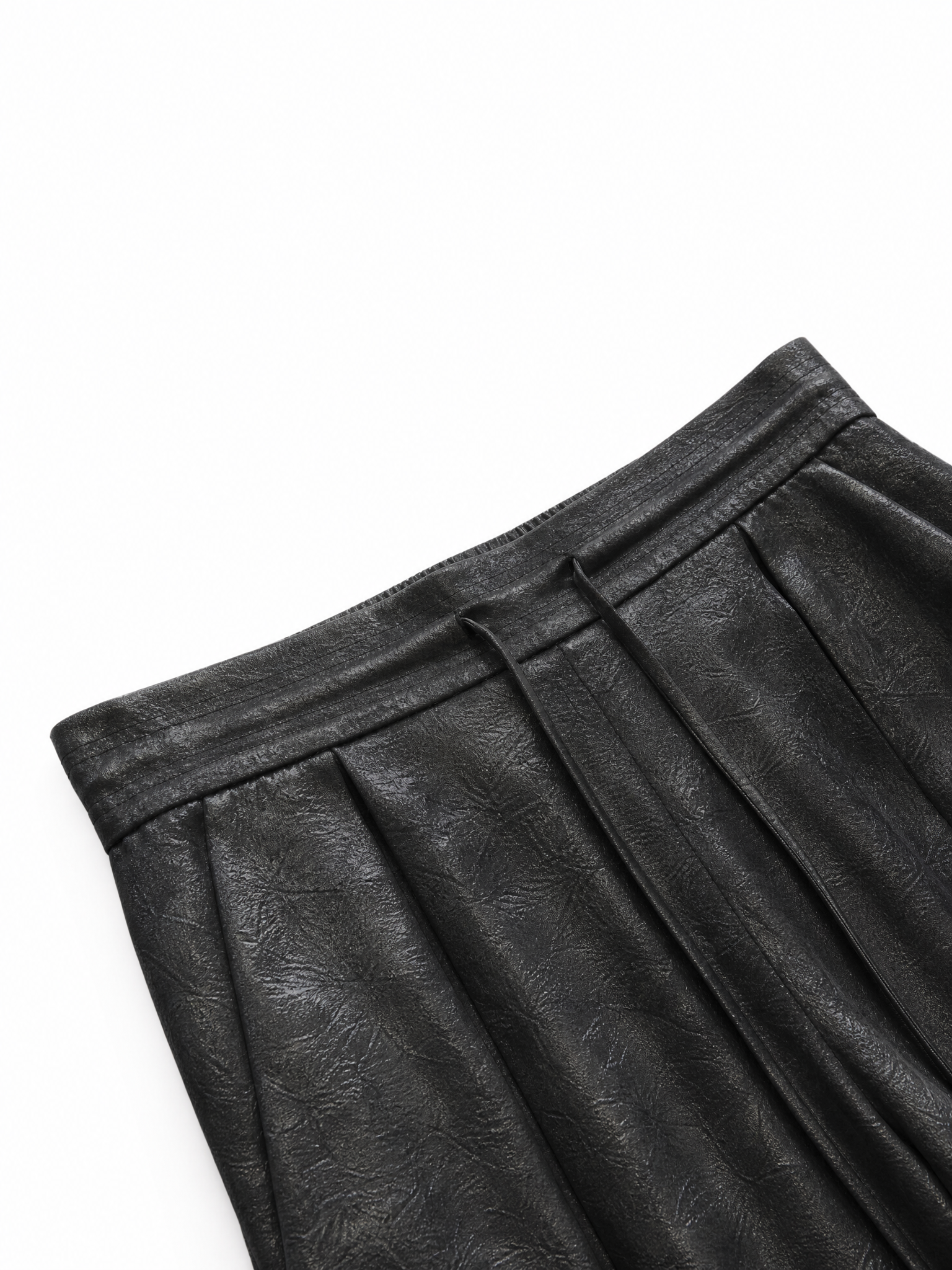SATIN RUCHED LACE WORK PANTS