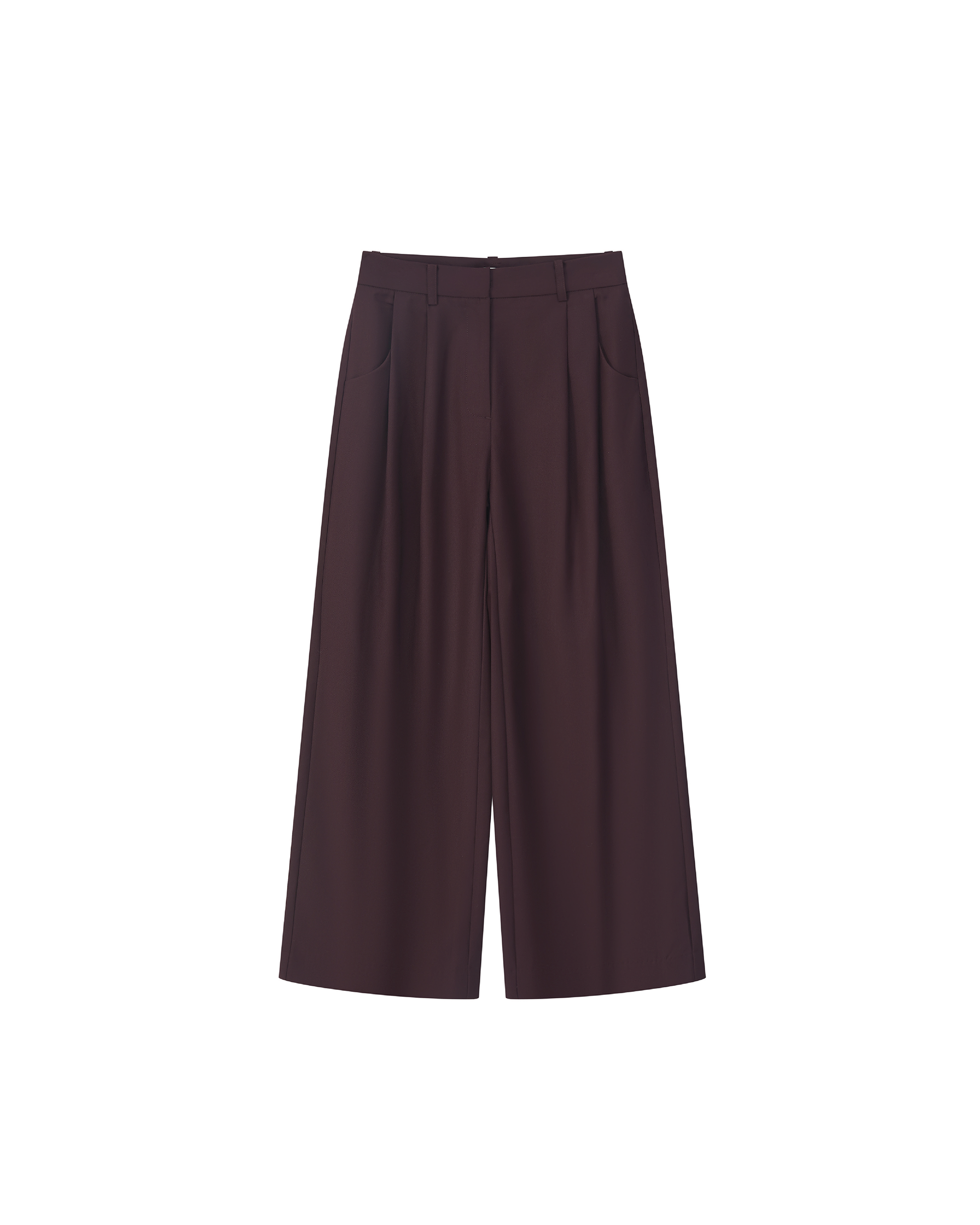 PLEATED WRINKLE-FREE PANTS
