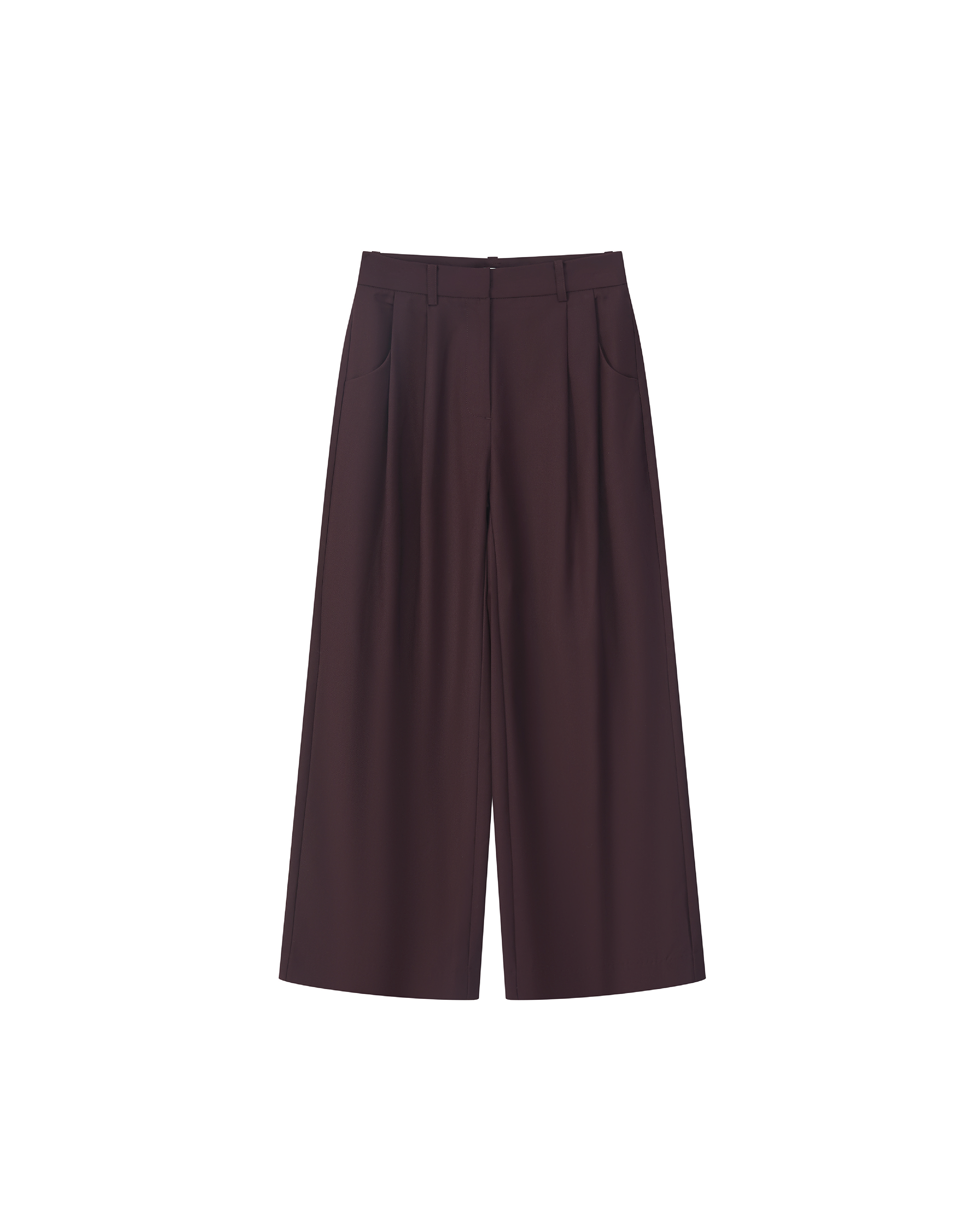PLEATED WRINKLE-FREE PANTS
