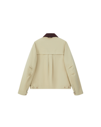 COLOR-BLOCKED PADDED WORK JACKET