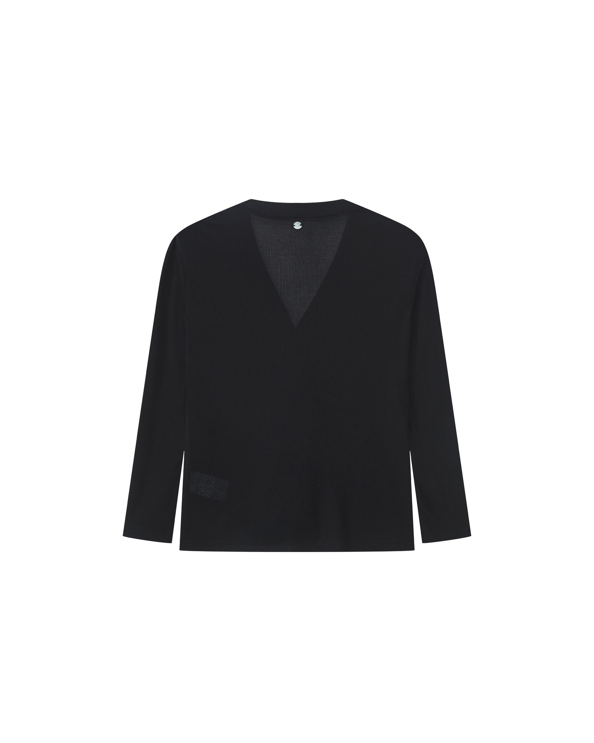 SHORT-SLEEVE RIBBED CARDIGAN