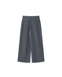 PLEATED WRINKLE-FREE PANTS