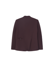 COLLARLESS SLANTED-VENT BLAZER