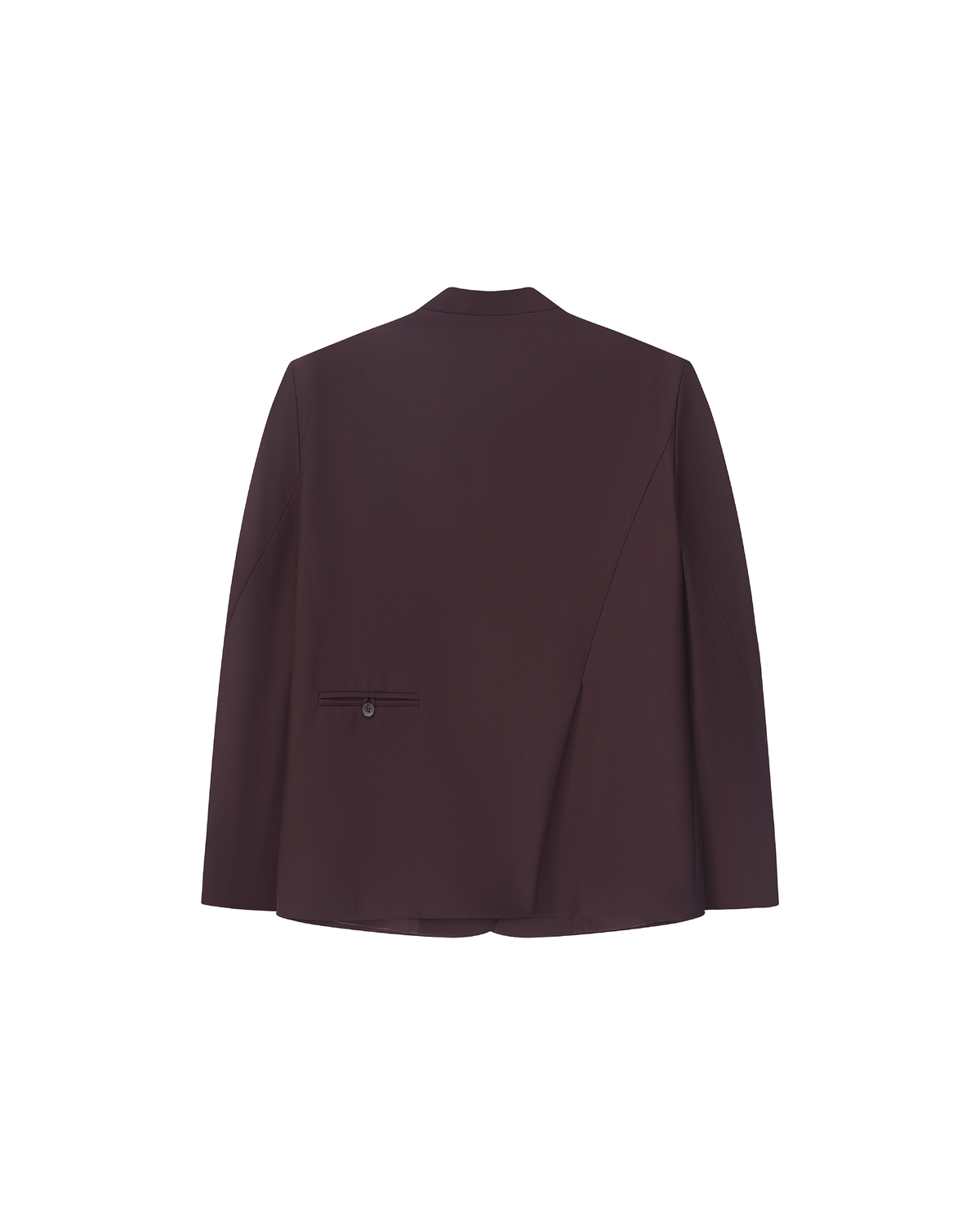 COLLARLESS SLANTED-VENT BLAZER