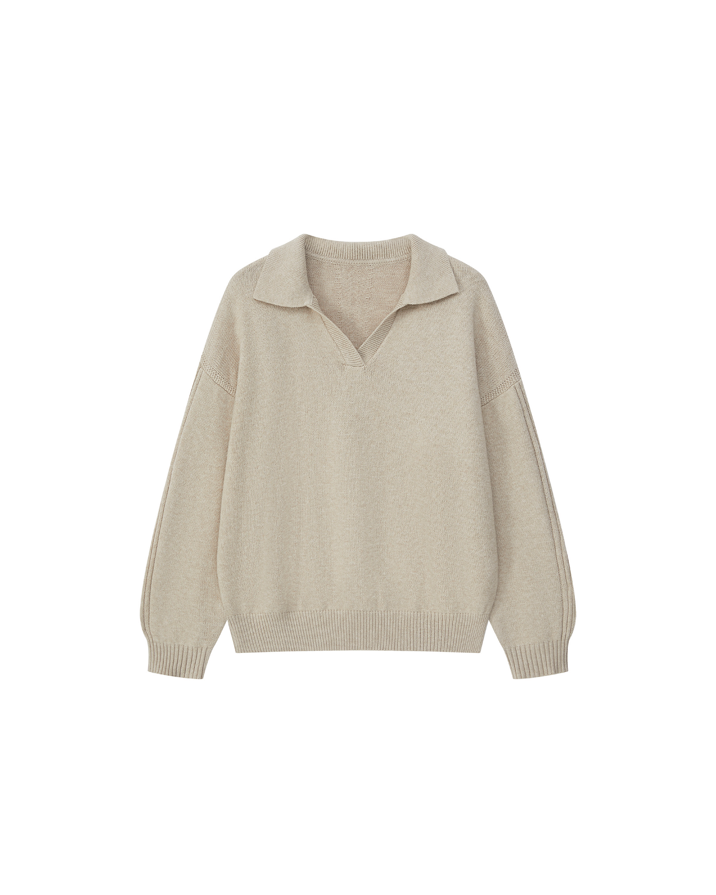 WOOL POLO CASUAL SWEATER