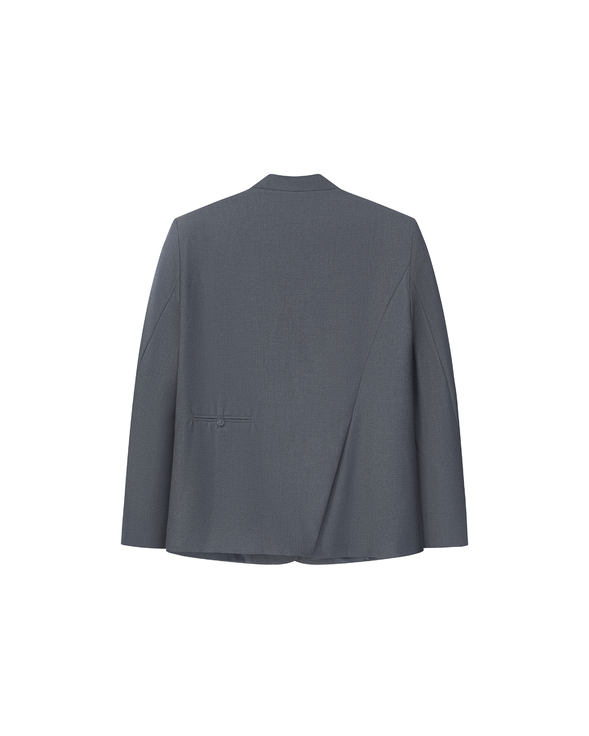 COLLARLESS SLANTED-VENT BLAZER