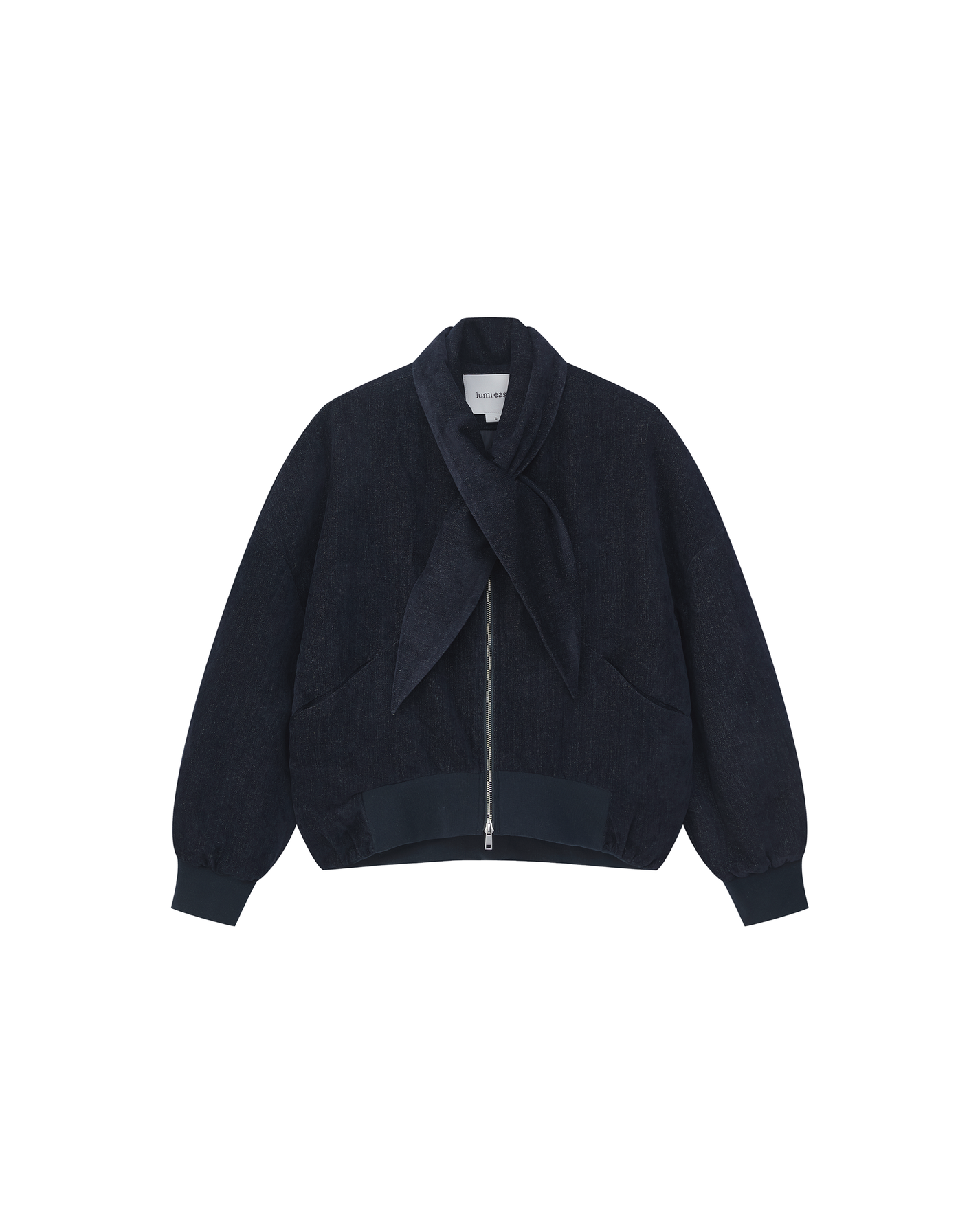 TIE-NECK PADDED JACKET