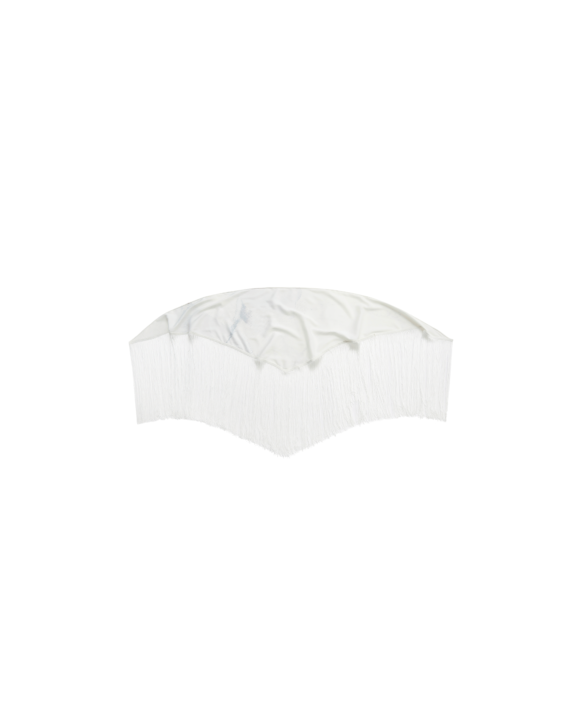 鳶尾意象流蘇三角巾