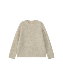 WOOL MARLED SWEATER