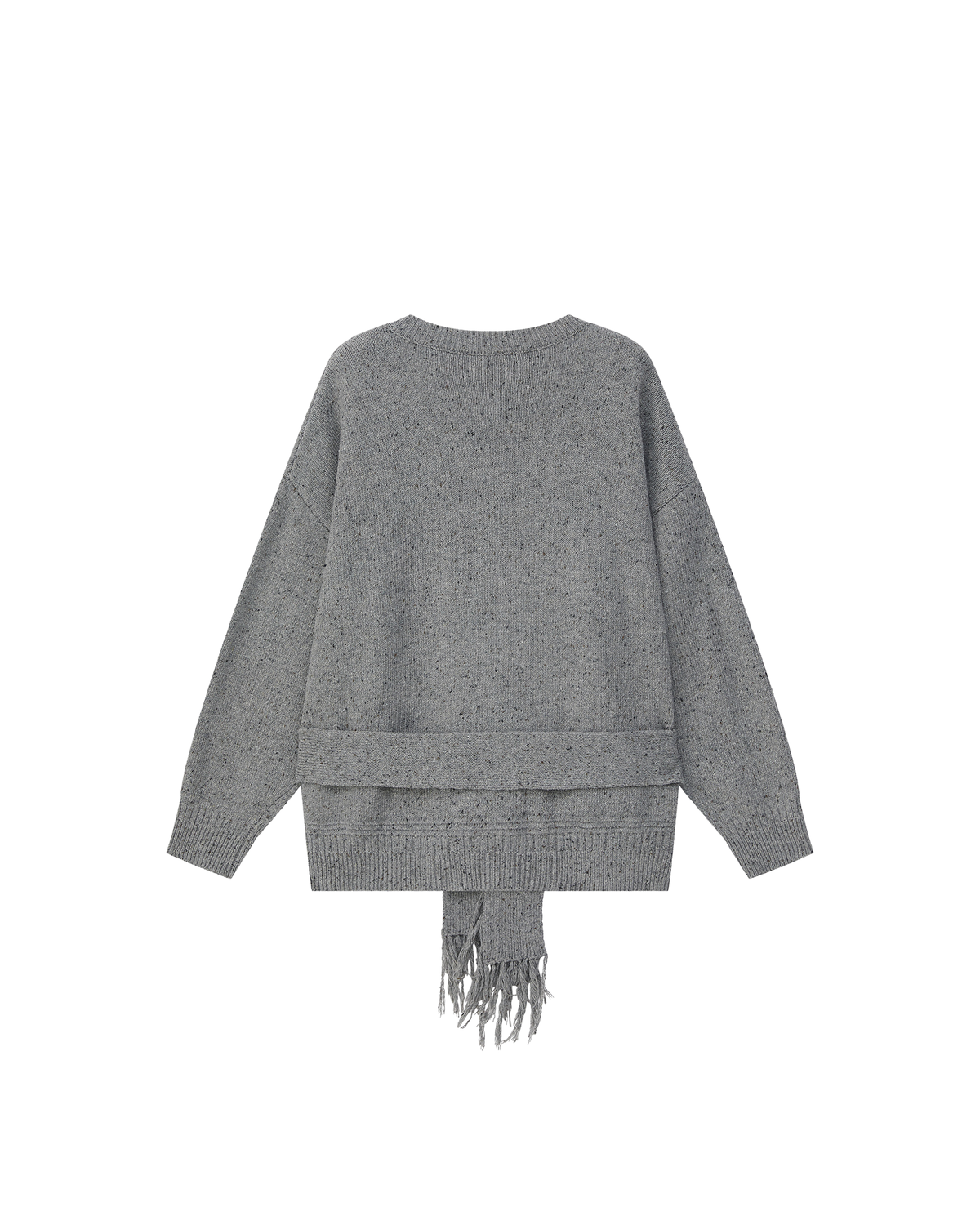 SLOUCHY FRINGED CARDIGAN
