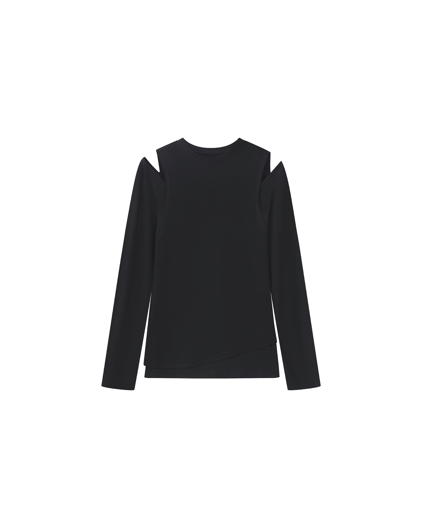 CUT-OUT SHOULDER BASE LAYER