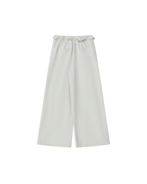 PLEATED DRAWSTRING WIDE PANTS