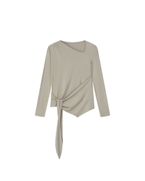 DRAPED TIE-STRAP TOP