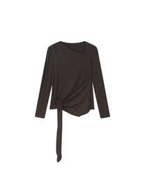 DRAPED TIE-STRAP TOP