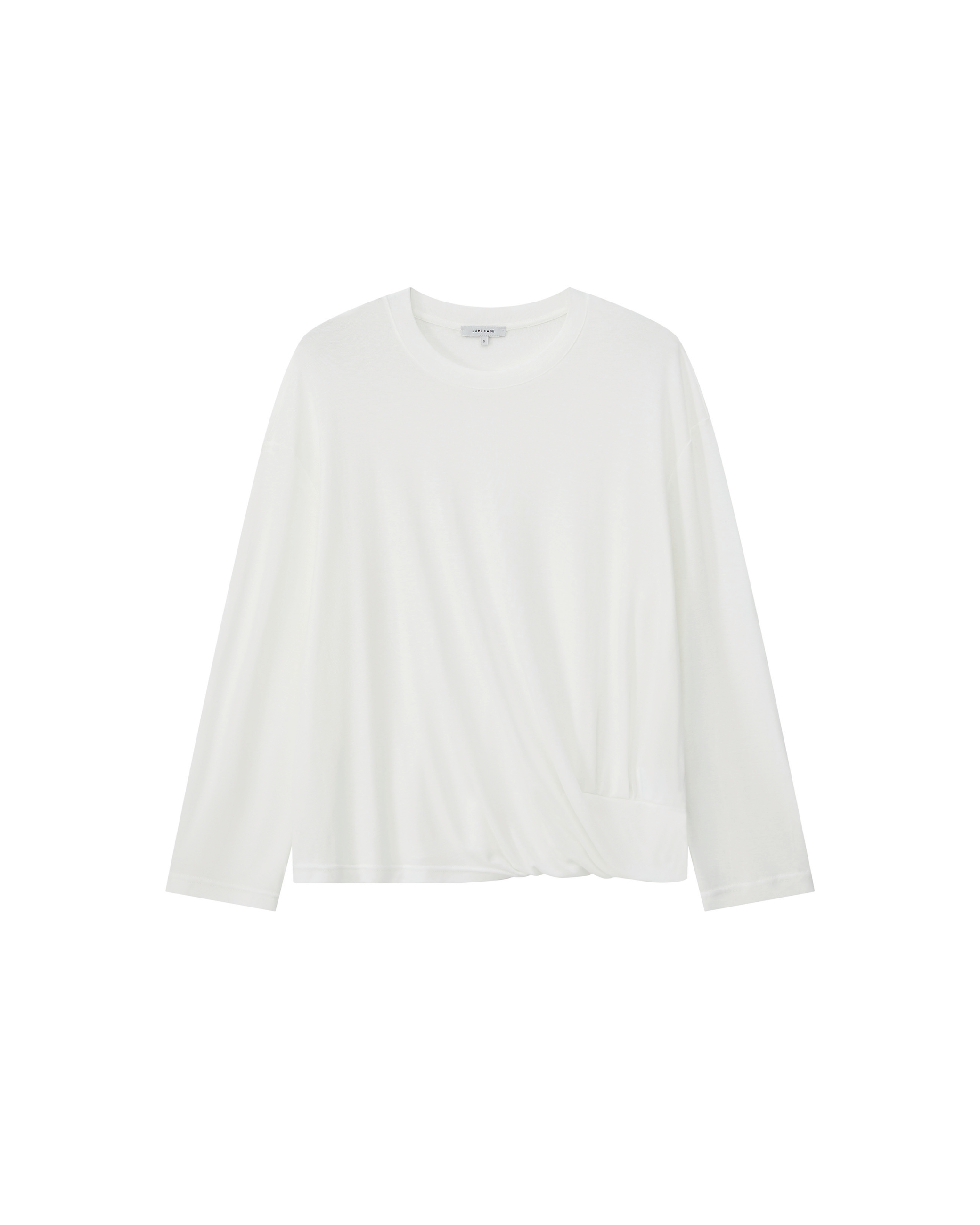 TWIST HEM LONG SLEEVE TEE