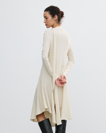 SCARF DETAIL FLARE DRESS