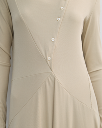 SCARF DETAIL FLARE DRESS
