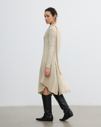 SCARF DETAIL FLARE DRESS