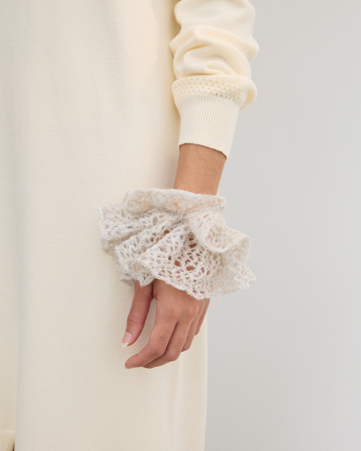 HAND CROCHET KNIT HAIR TIE