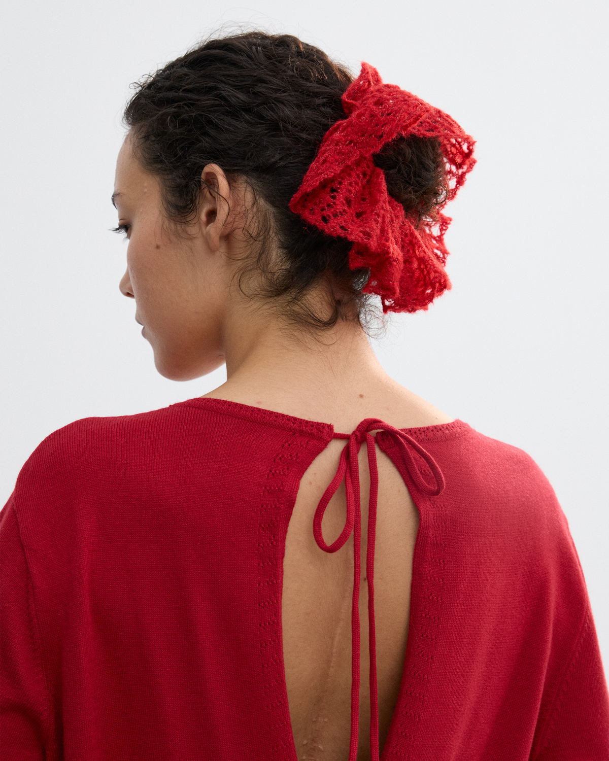 HAND CROCHET KNIT HAIR TIE