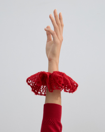 HAND CROCHET KNIT HAIR TIE