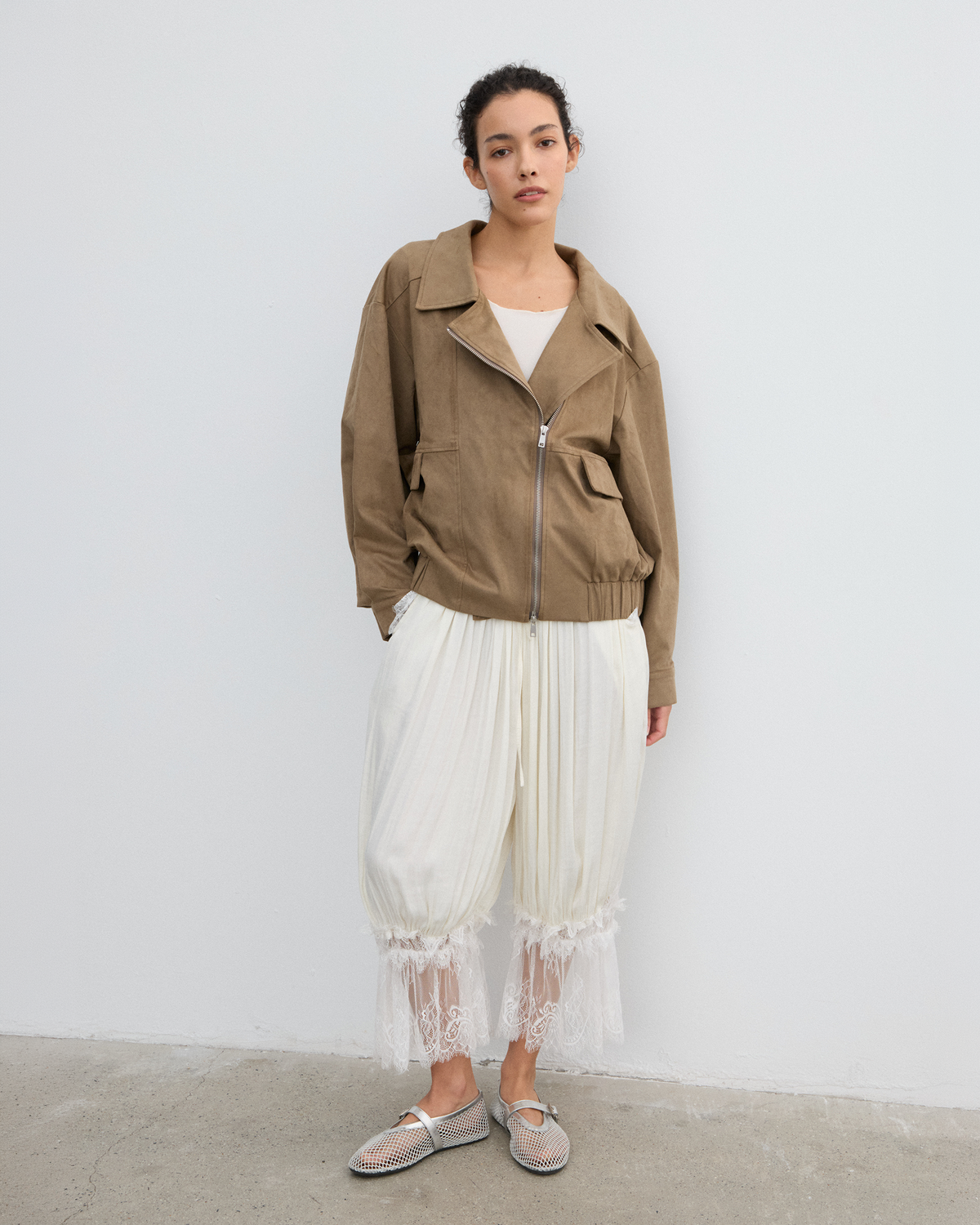 SUEDE MOTORCYCLE JACKET