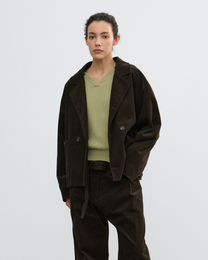 DOUBLE-BREASTED CORDUROY JACKET