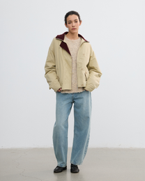 COLOR-BLOCKED PADDED WORK JACKET