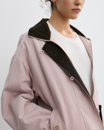 COLOR-BLOCKED PADDED WORK JACKET