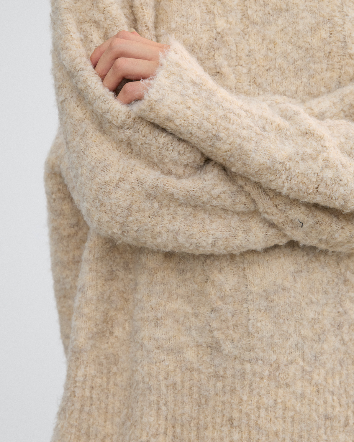 WOOL MARLED SWEATER