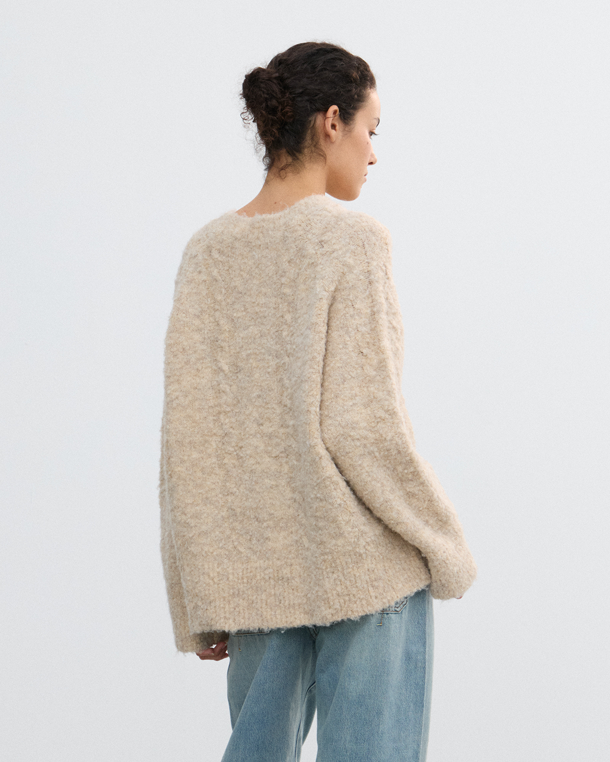WOOL MARLED SWEATER