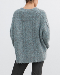 WOOL MARLED SWEATER
