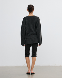 SLOUCHY FRINGED CARDIGAN