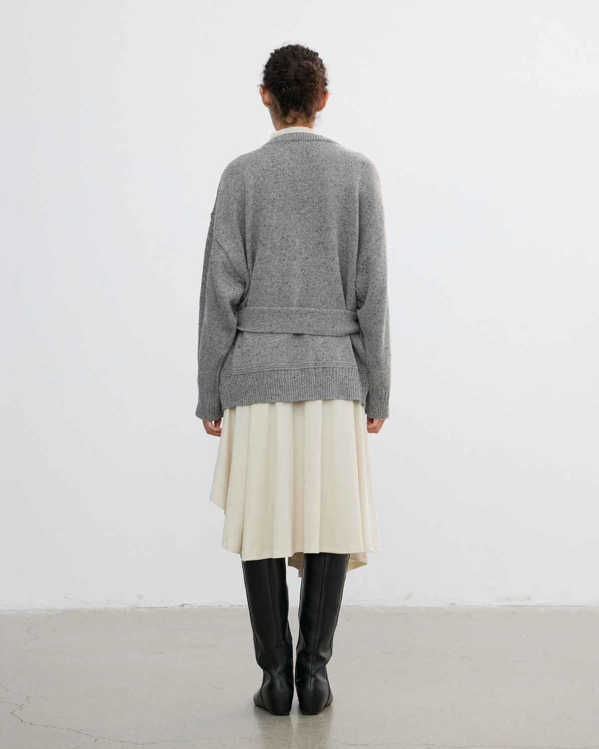 SLOUCHY FRINGED CARDIGAN