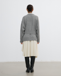 SLOUCHY FRINGED CARDIGAN