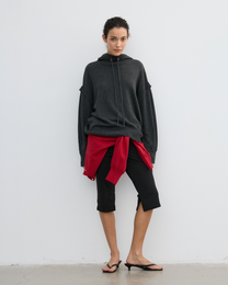 WOOL SILK HOODIE