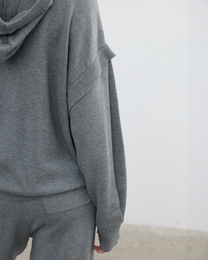 WOOL SILK HOODIE