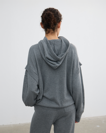WOOL SILK HOODIE