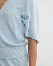 DOUBLE-LAYER DRAPED TIE DRESS