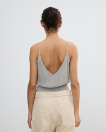 DOUBLE-LAYER DRAPED TIE DRESS