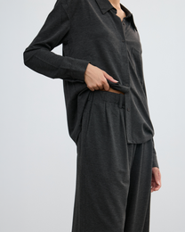 KNIT PLEATED SUIT PANTS
