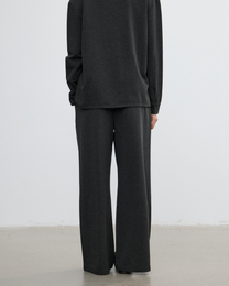 KNIT PLEATED SUIT PANTS